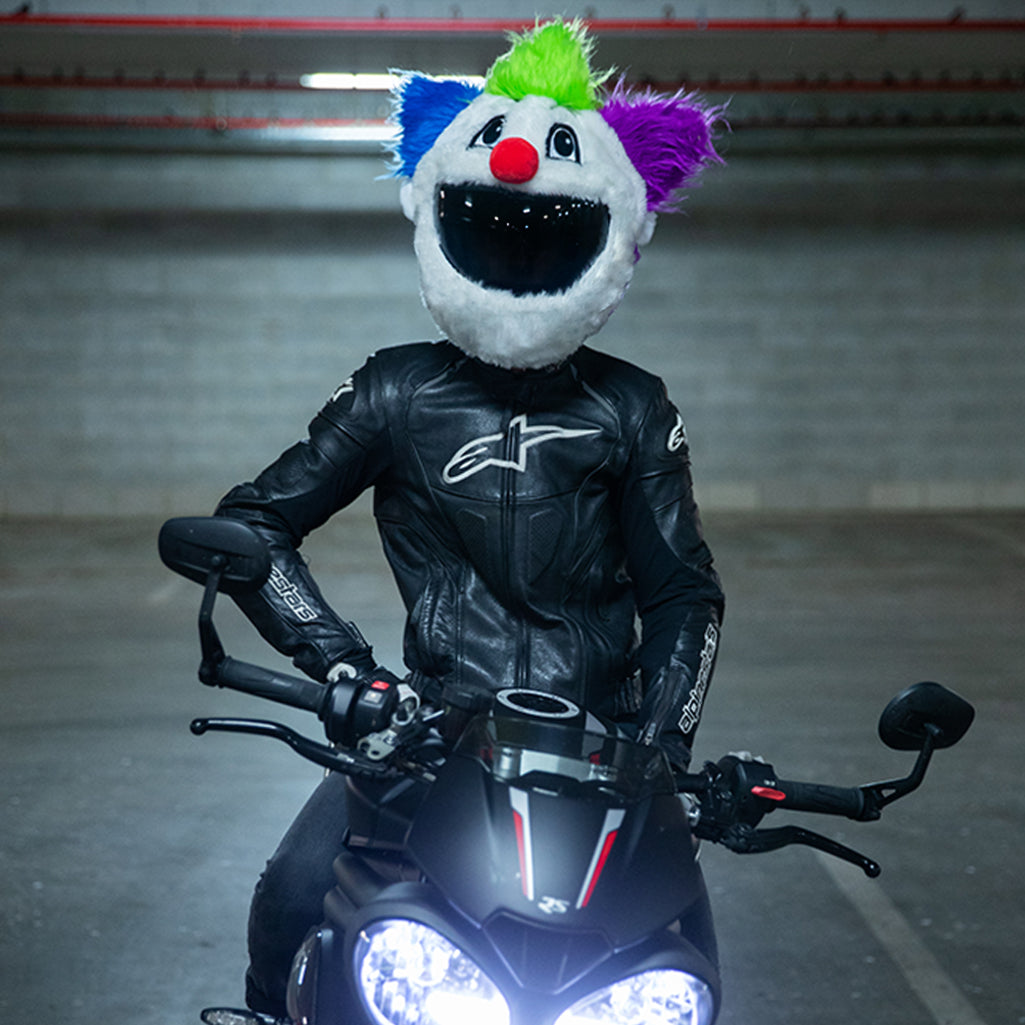 clown helmet motorcycle Motorcycle Helmet Cover - Clown
