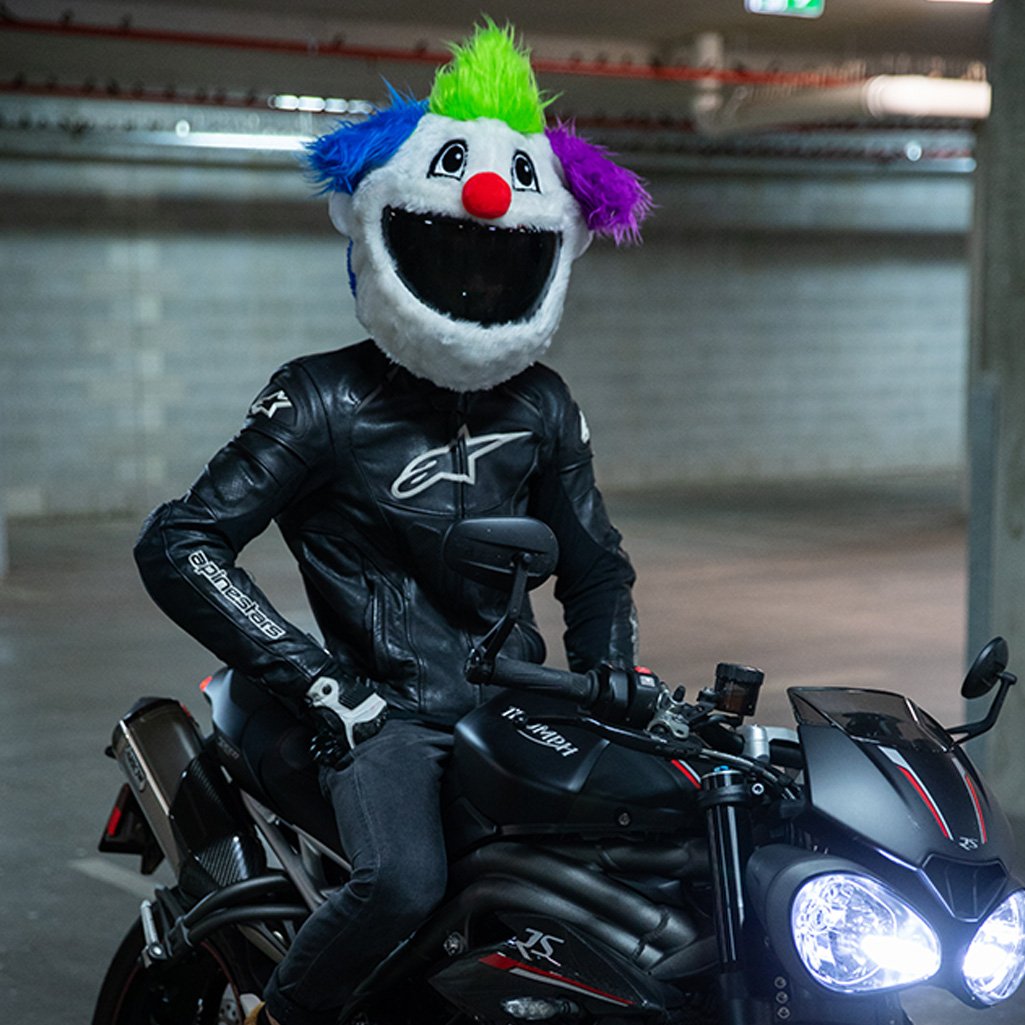 clown cover for motorcycle helmet Motorcycle Helmet Cover - Clown
