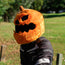 Motorcycle Helmet Cover - Evil Pumpkin