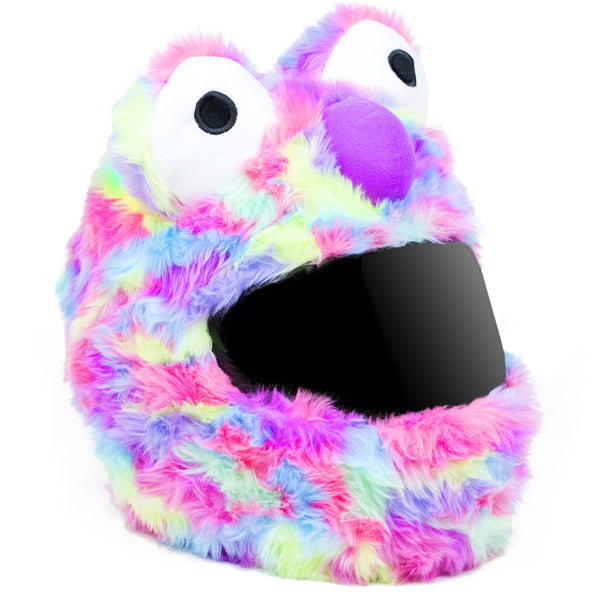 bling motorcycle helmet covers Motorcycle Helmet Cover - Rainbow Short Fur