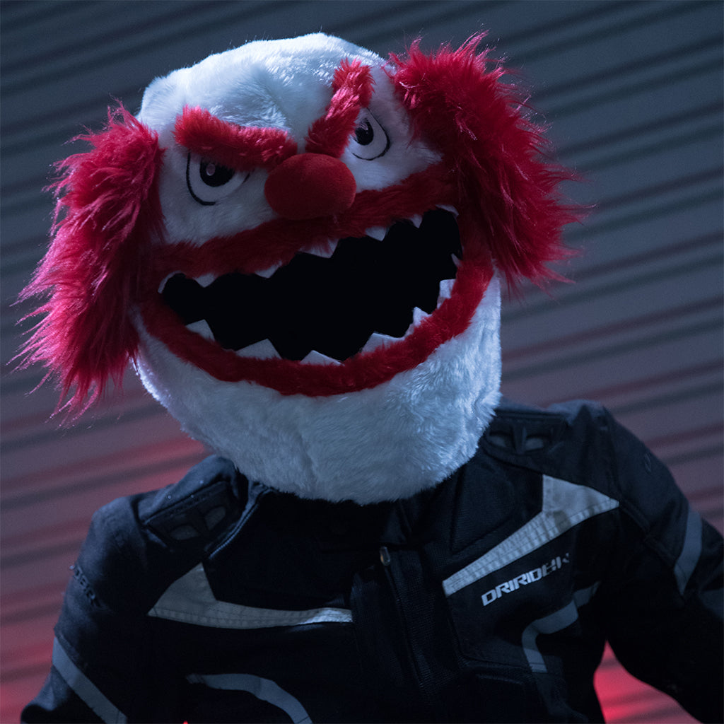 clown motorcycle helmet for sale Motorcycle Helmet Cover - Scary Clown