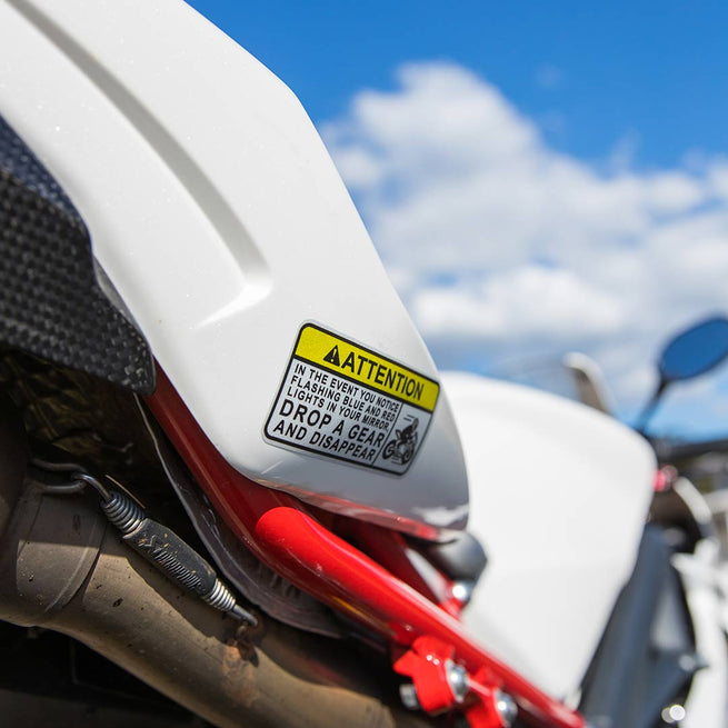 Motorcycle Sticker - Drop A Gear (2 Pack) - Moto Loot