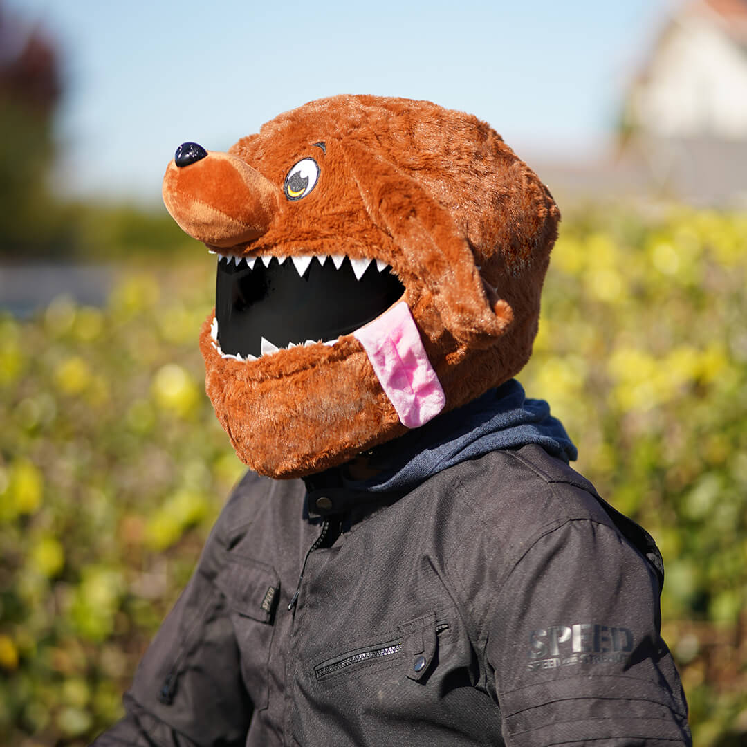 Motorcycle Helmet Cover - Dog Motorcycle Helmet Cover - Dog