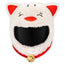Motorcycle Helmet Cover - Red & White Japanese Lucky Cat