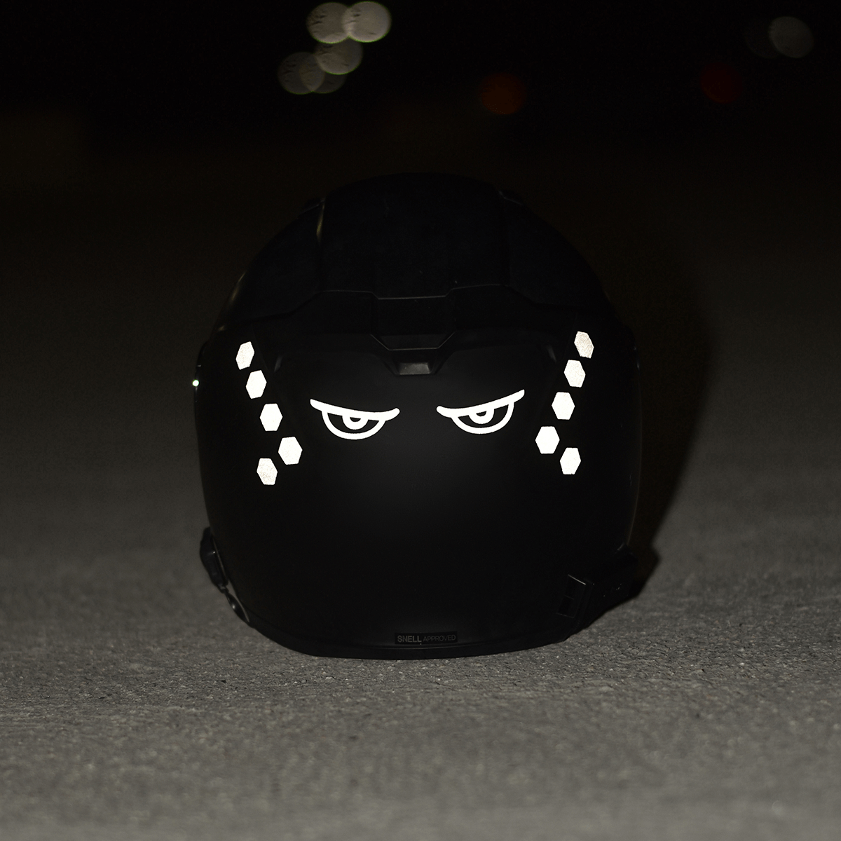 adding led eyes to a motorcycle helmet Glowrider Reflective Sticker - Evil jamie-sk25off Easy to install Freshwater: Trout Plugging - Color:Palm Leaf Glitch Print