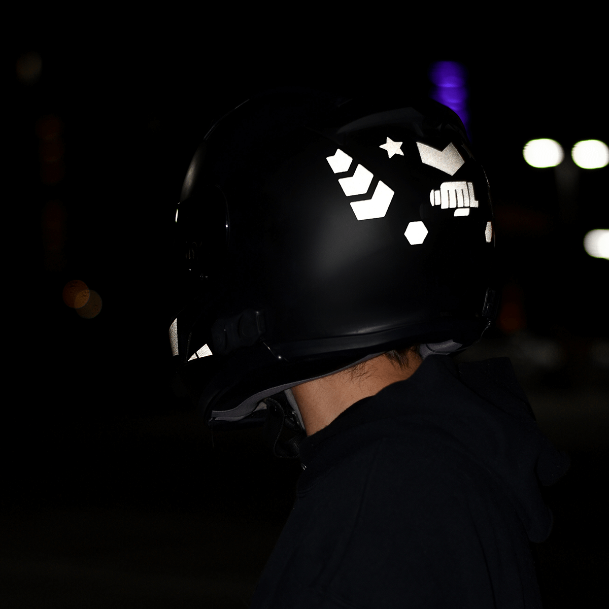 Reflective Helmet Sticker Stars and Arrows