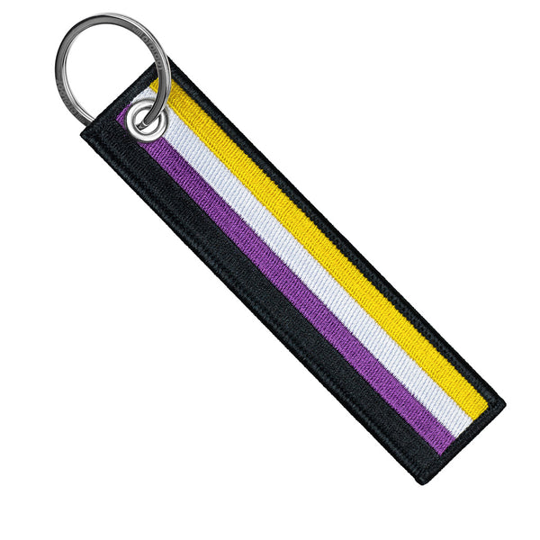 Non Binary - Pride Flag Keychain - Moto Loot