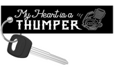 My Heart Is A Thumper - Dirt Bike Keychain
