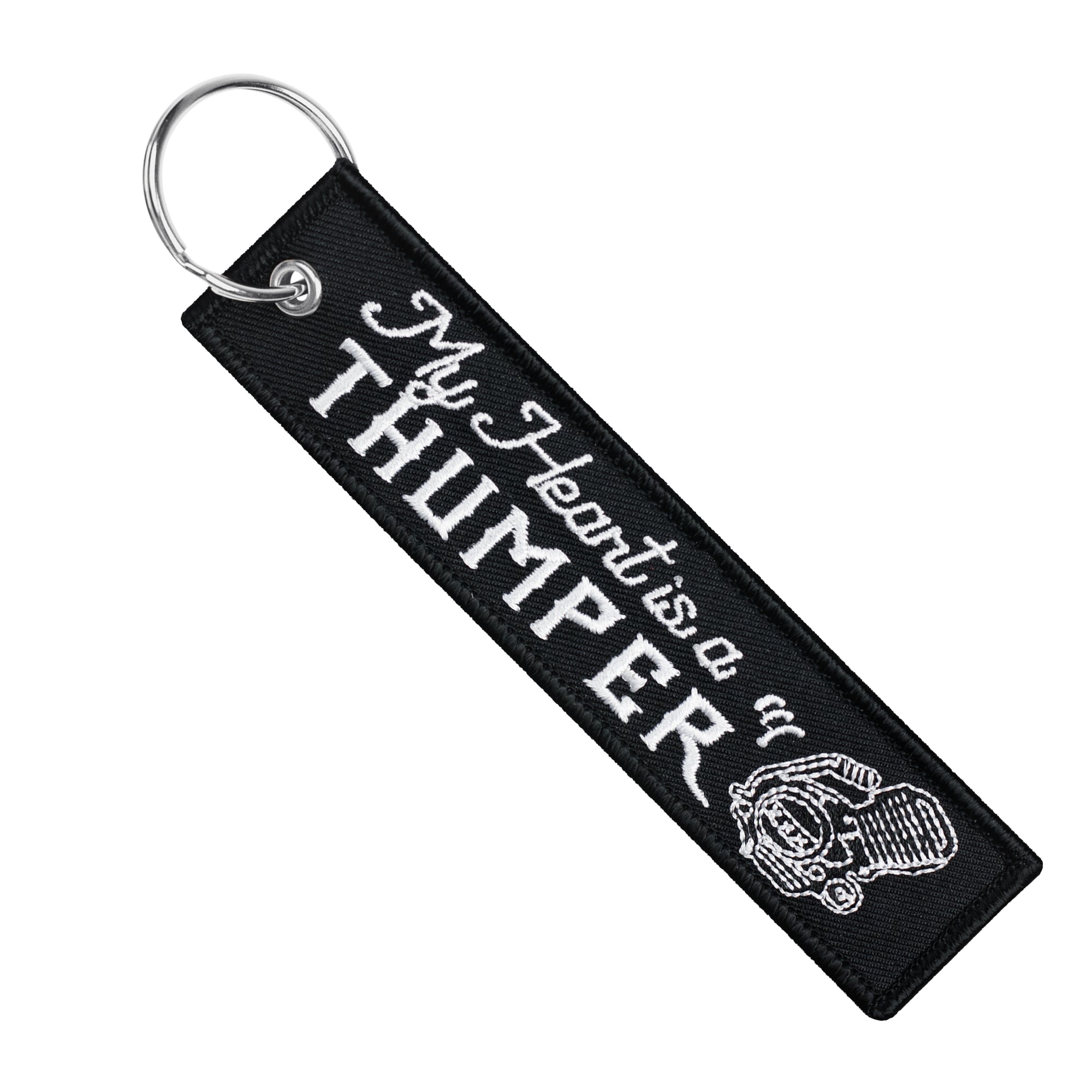 My Heart Is A Thumper - Dirt Bike Keychain