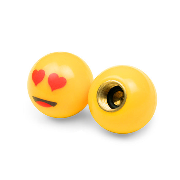 In Love Emoji - Motorcycle Valve Caps