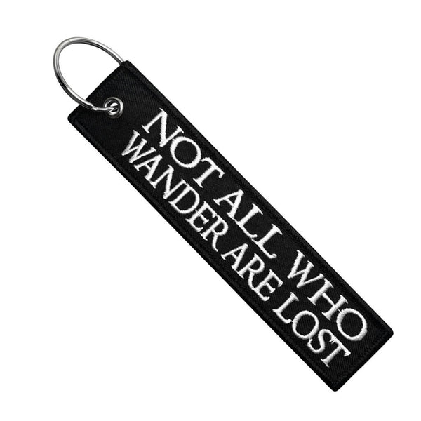 Not All Who Wander Are Lost Motorcycle Keychain Moto Loot
