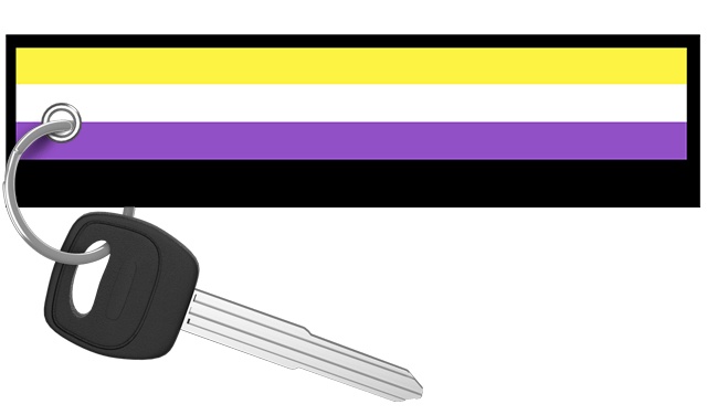 Non Binary - Pride Flag Keychain