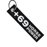 +69 Horse Power - Motorcycle Keychain