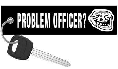 Problem Officer? - Motorcycle Keychain