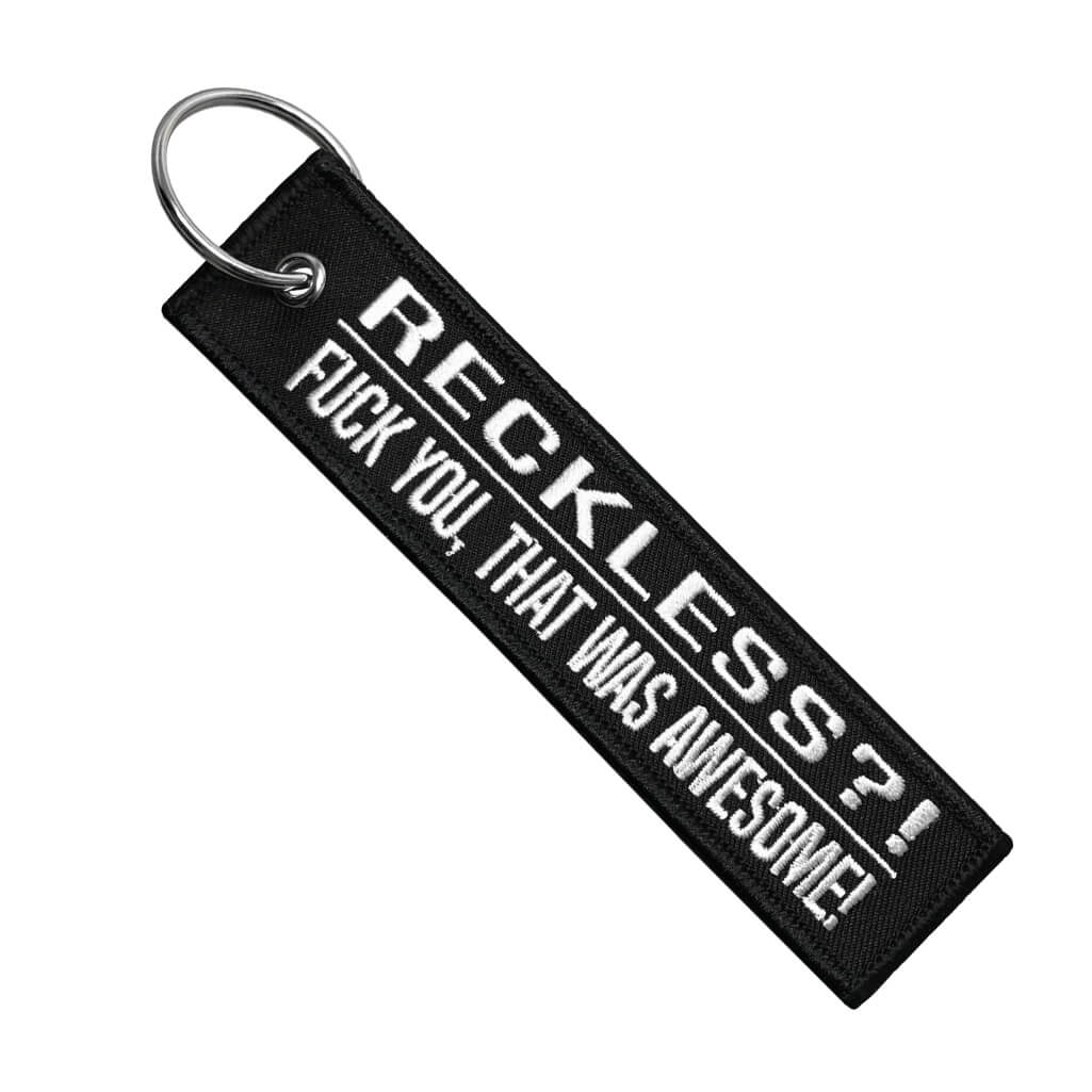 RECKLESS?! - Motorcycle Keychain