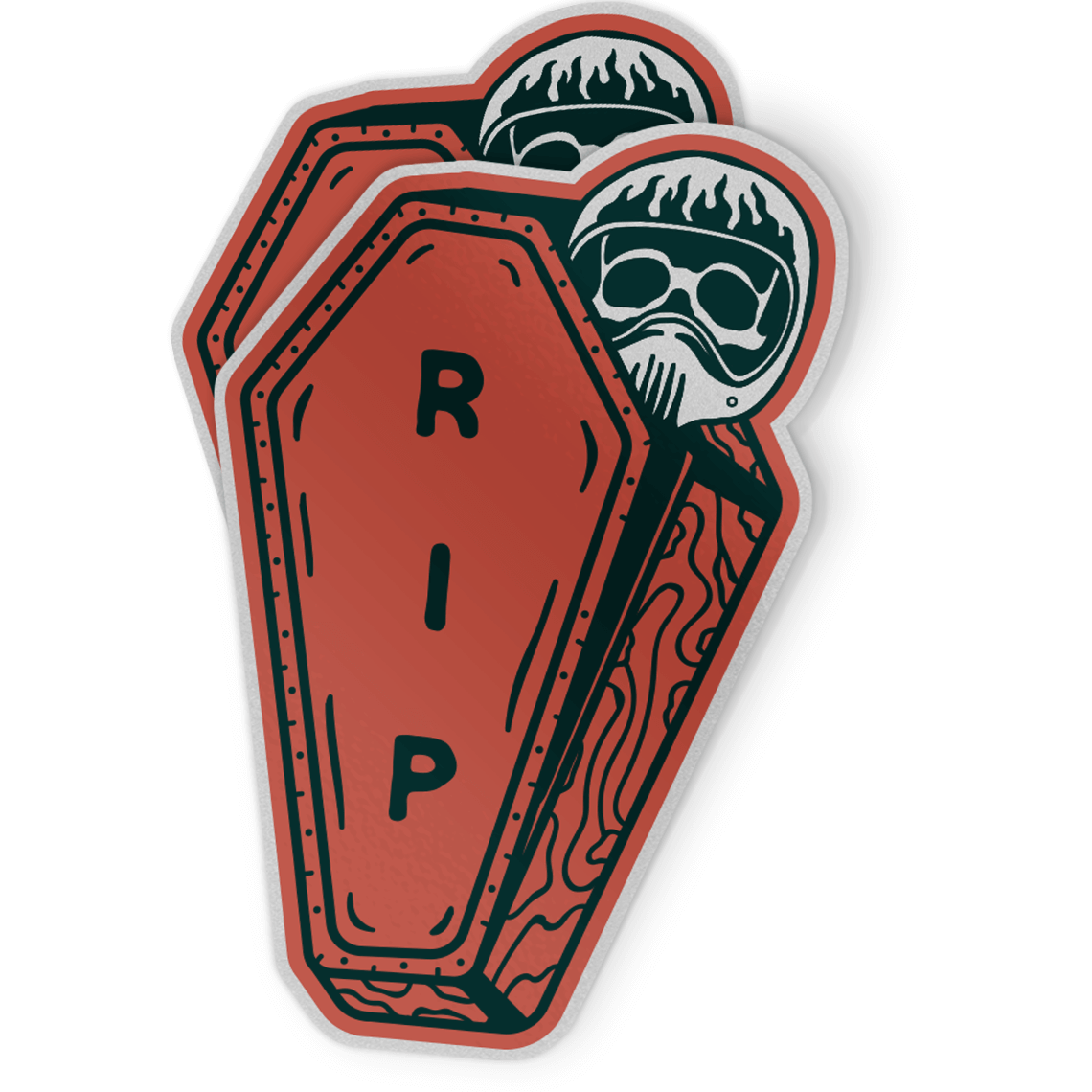 Motorcycle Sticker - RIP (2 pack) - Moto Loot