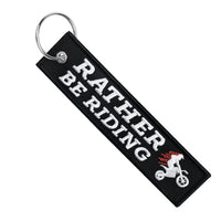 Rather Be Riding - Dirt Bike Keychain