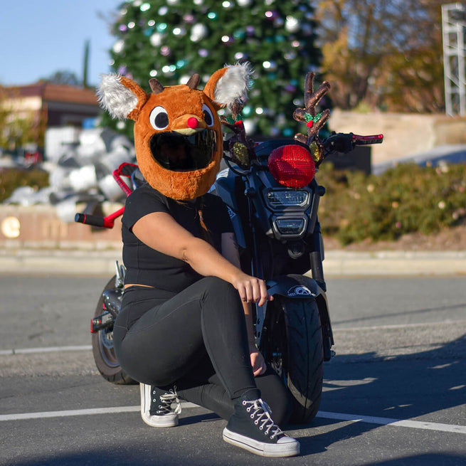 Motorcycle Helmet Cover - Reindeer - Moto Loot