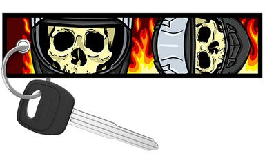 Schlüsselanhänger Motorsport Skull Totenkopf Live Fast Motorcycle Metall  Keyring Auto Schlüssel Geschenk Metall-Schlüsselanhänger KK 175
