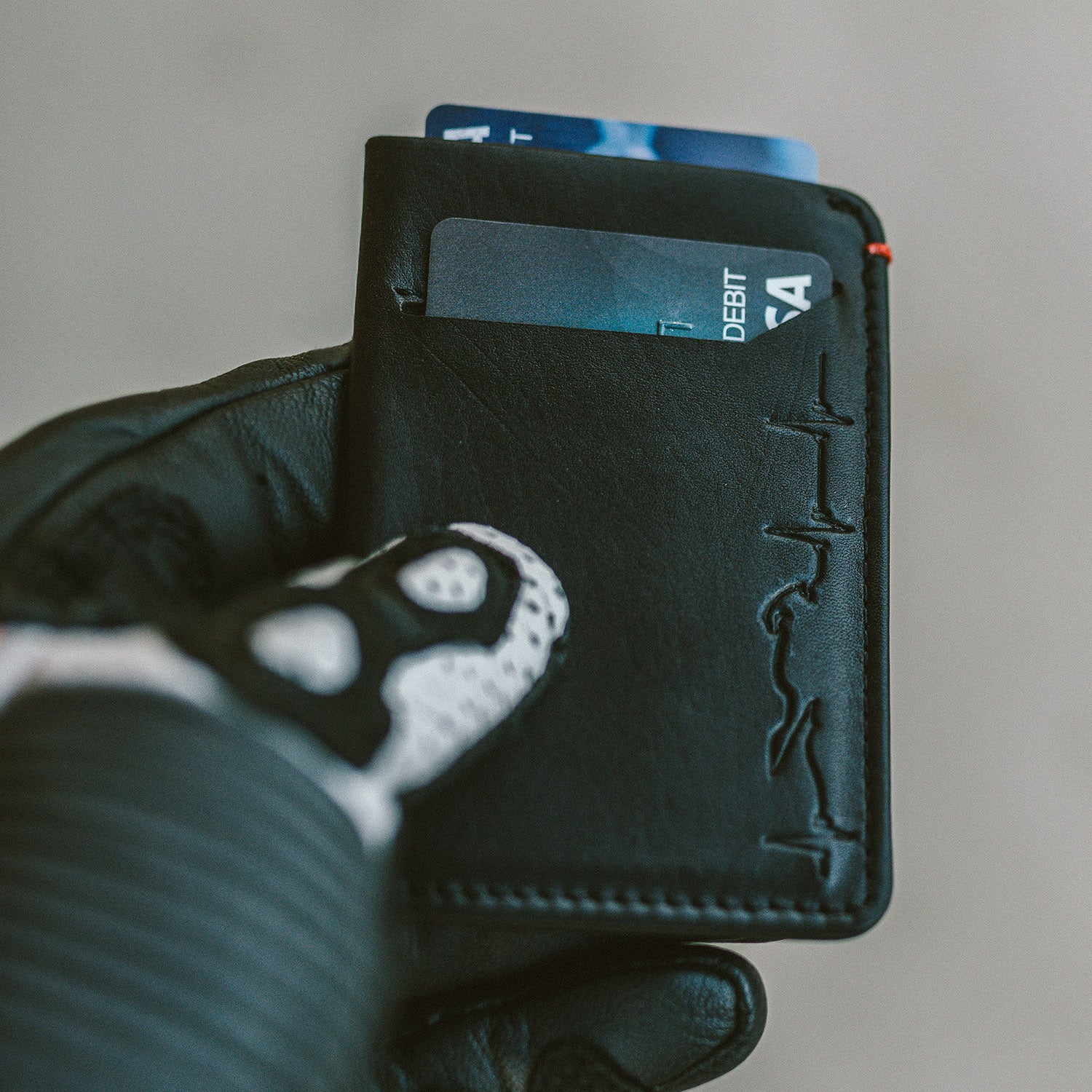 Motorcycle Heartbeat - Slim Motorcycle Wallet - Moto Loot