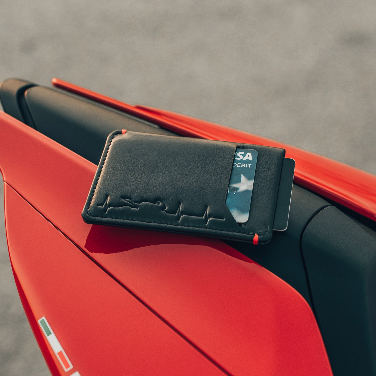 Motorcycle Heartbeat - Slim Motorcycle Wallet - Moto Loot