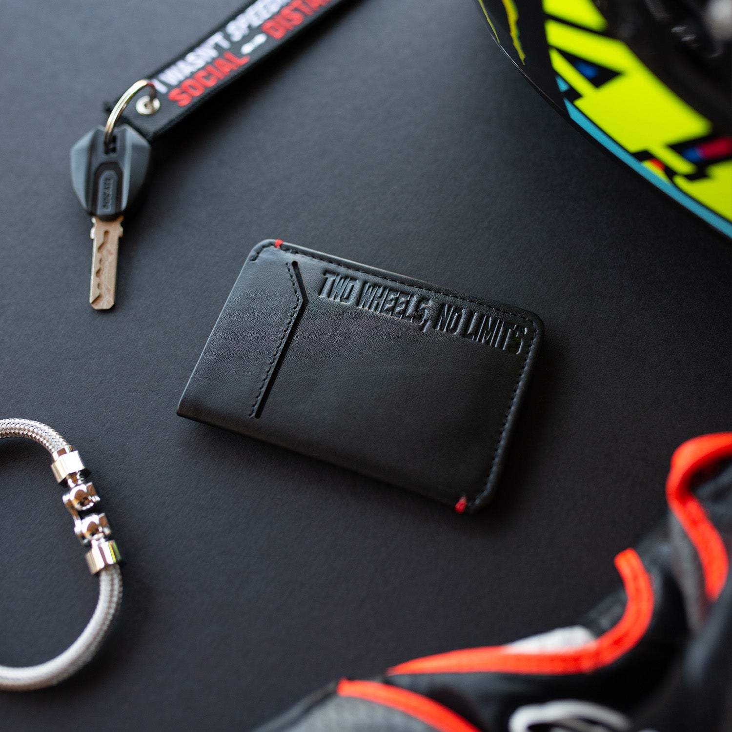 Two Wheels, No Limits - Slim Motorcycle Wallet - Moto Loot