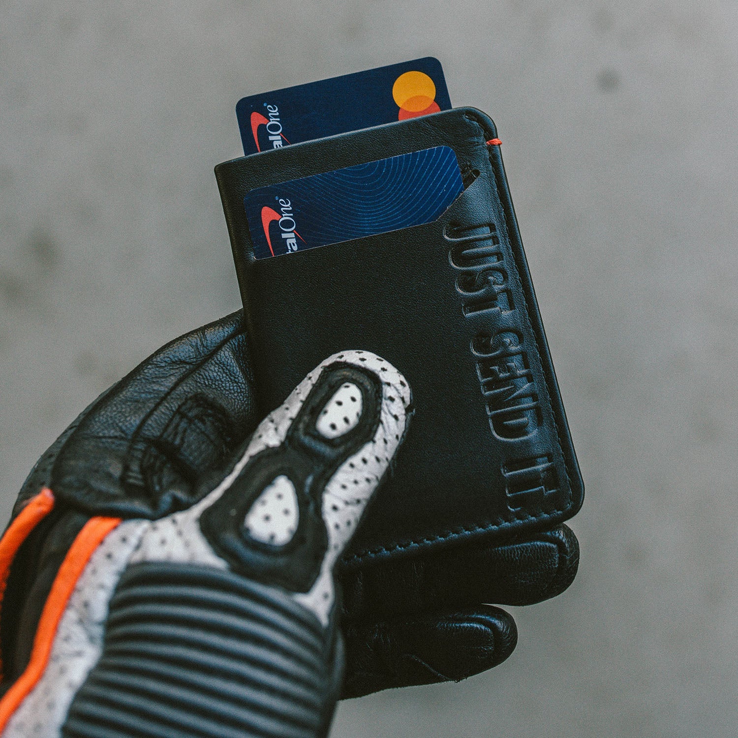 Wallet So Easy Rider Just Send It. - Slim Motorcycle Wallet - Moto Loot