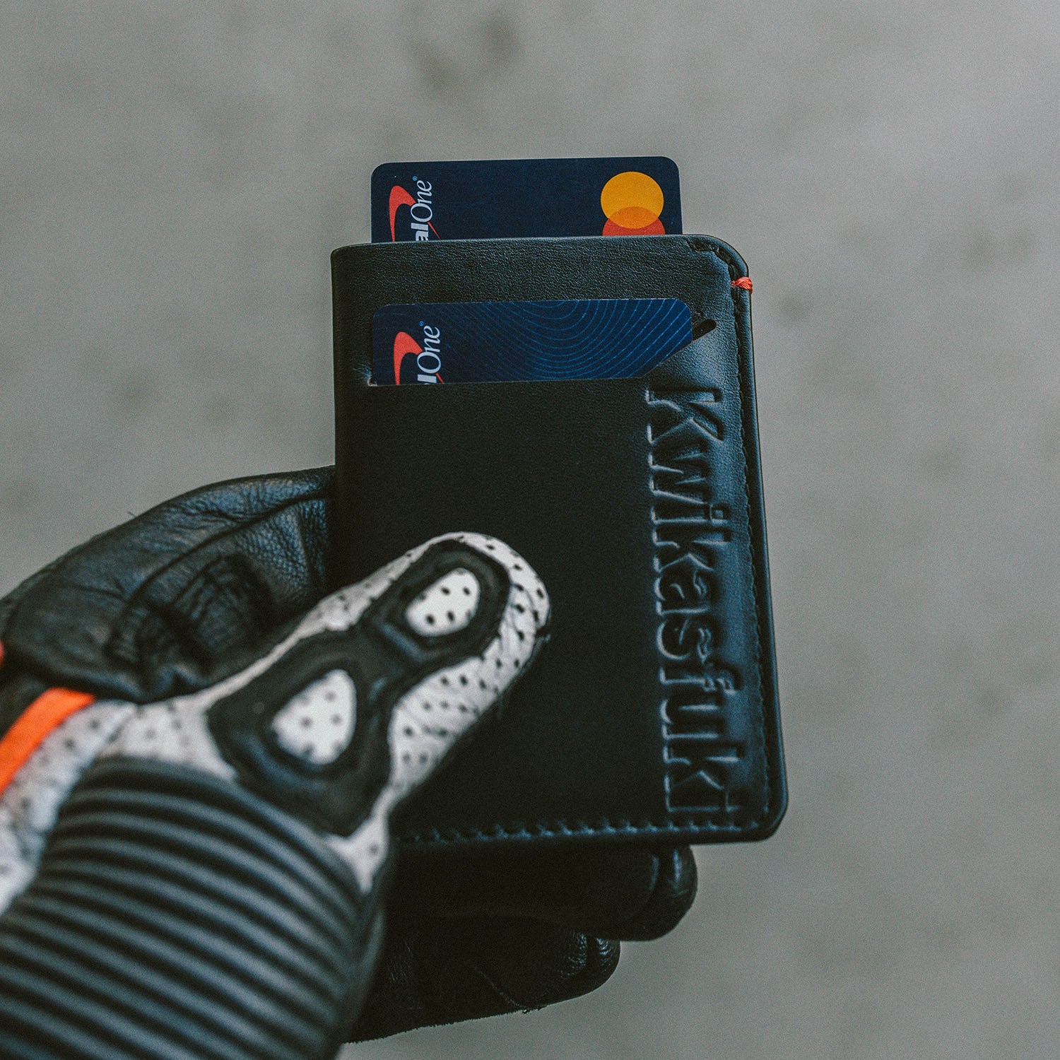 Bulging Wallet Kwikasfuki - Slim Motorcycle Wallet - Moto Loot