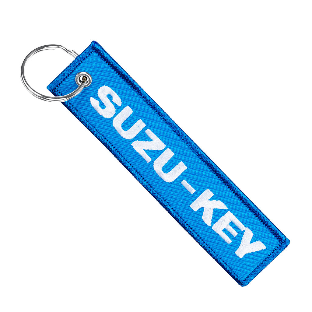 Suzuki Motorcycle Style Leather Keyring – Crazy Horse Or Full Grain – Detachable