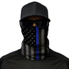 Motorcycle Face Mask - Thin Blue Line US Flag