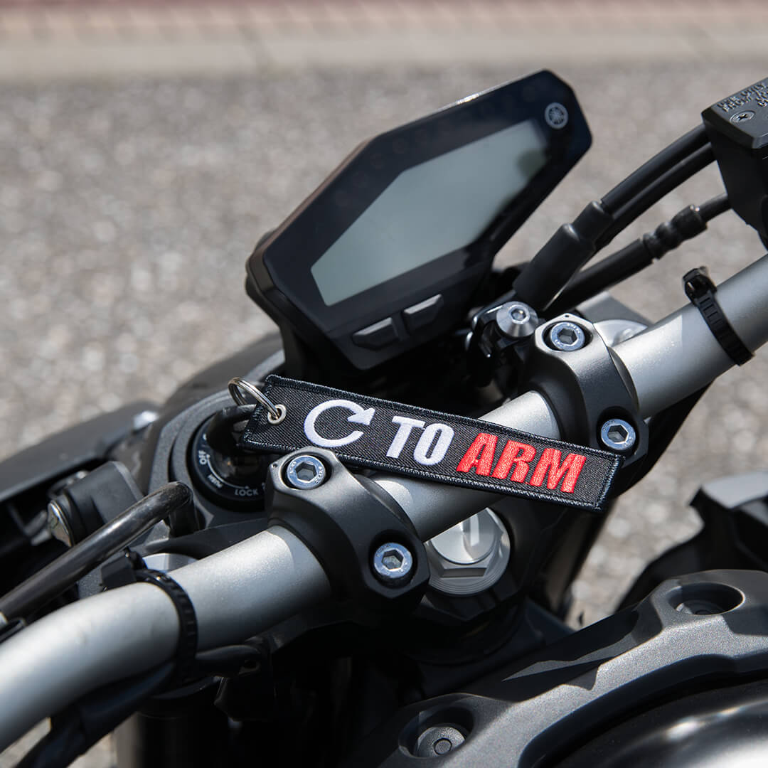 Motorcycle Key Turn Turn To Arm - Motorcycle Keychain - Moto Loot