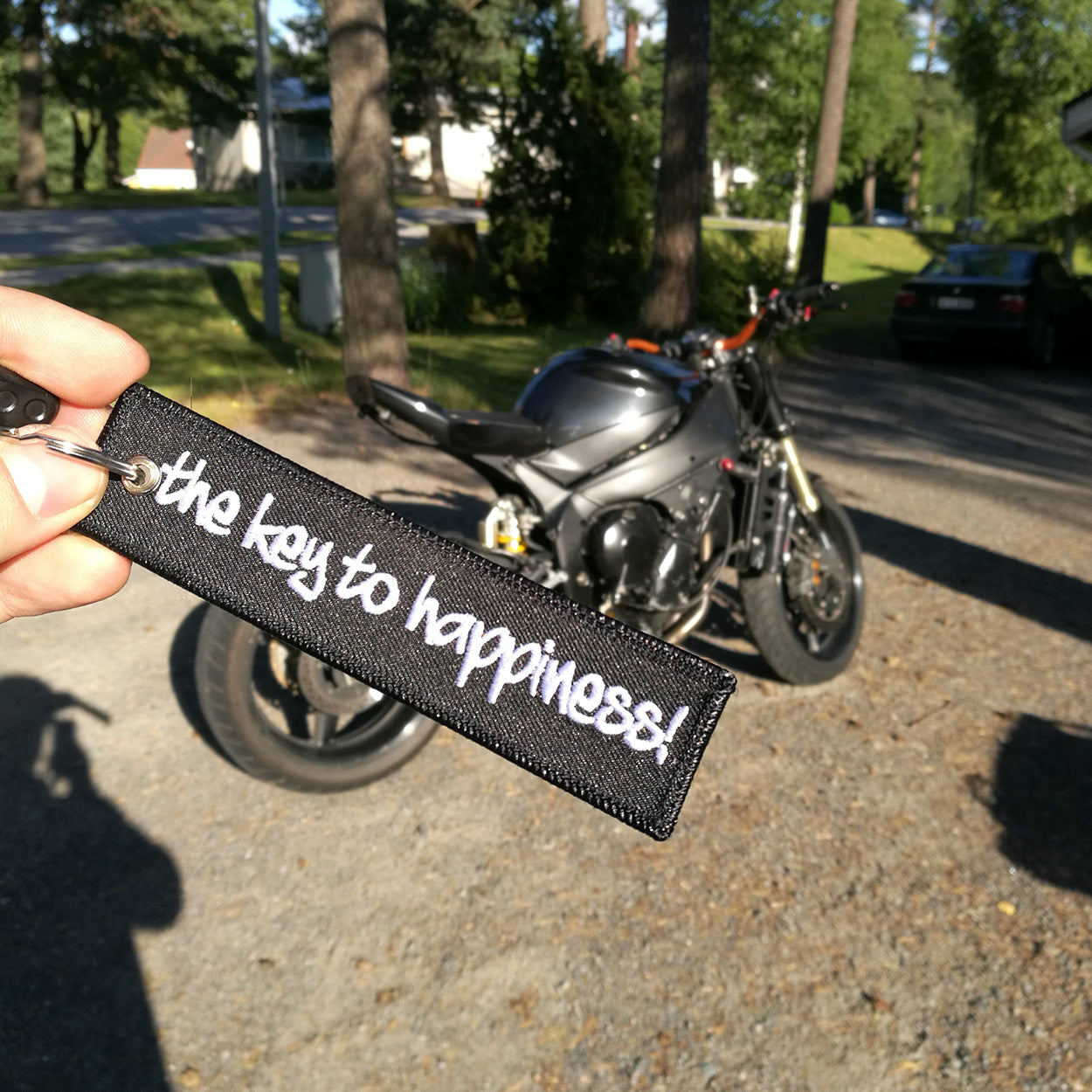 Motorcycle Quotes Keychains The Key To Happiness! - Motorcycle Keychain - Moto Loot