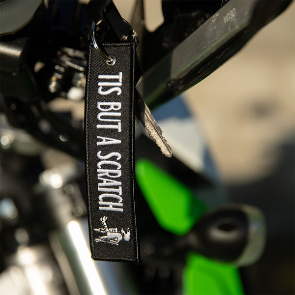 Tis But A Scratch - Dirt Bike Keychain - Moto Loot
