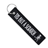 Tis But A Scratch - Dirt Bike Keychain