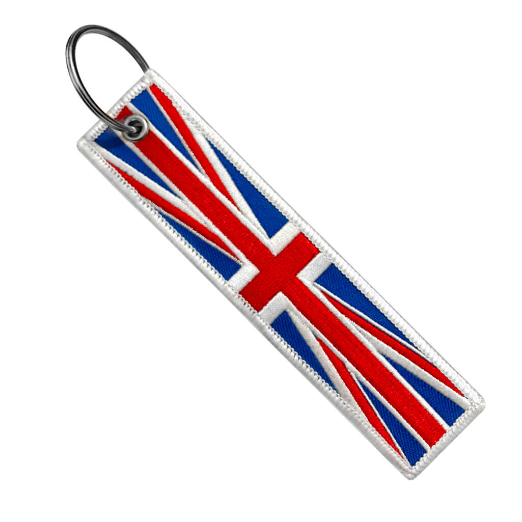 United Kingdom Flag - Motorcycle Keychain