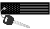 USA Flag Blackout - Motorcycle Keychain