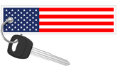 United States of America Flag - Motorcycle Keychain
