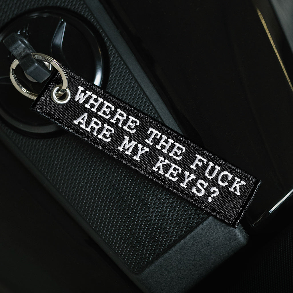 Where The F Are My Keys - Motorcycle Keychain - Moto Loot