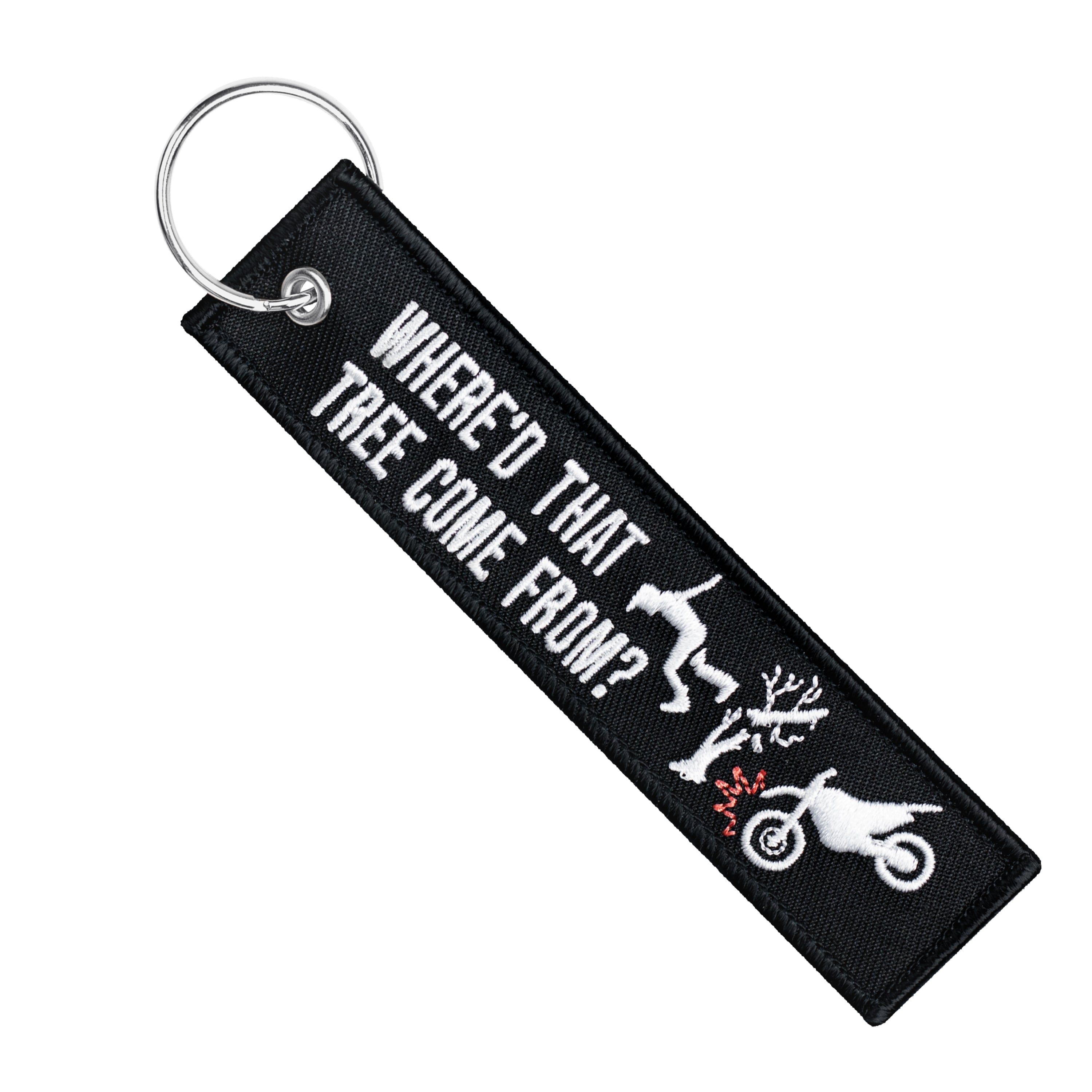 Where'd That Tree Come From? Dirt Bike Keychain Moto Loot