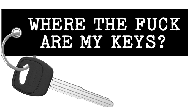 Where The F Are My Keys - Motorcycle Keychain