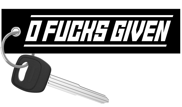 Zero Fs Given - Motorcycle Keychain