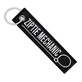 Ziptie Mechanic - Motorcycle Keychain