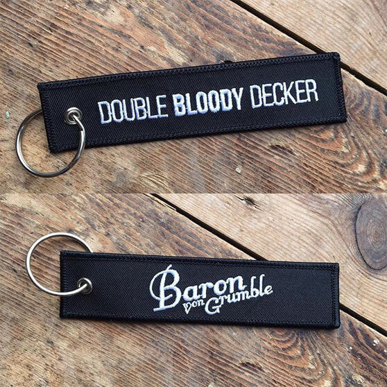 Baron Von Grumble Motorcycle Keychain Moto Loot