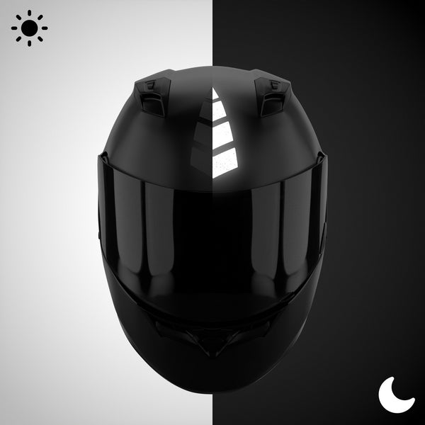 Glowrider Reflective Helmet Sticker - Stars And Arrows - Moto Loot