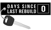 Days Since Last Rebuild - Dirt Bike Keychain
