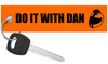 DO IT WITH DAN - Orange Motorcycle Keychain riderz