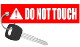 Do Not Touch - Motorcycle Keychain