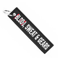 Blood, Sweat and Gears - Motorcycle Keychain