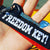 FREEDOM KEY! - Black Motorcycle Keychain