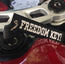 FREEDOM KEY! - Black Motorcycle Keychain